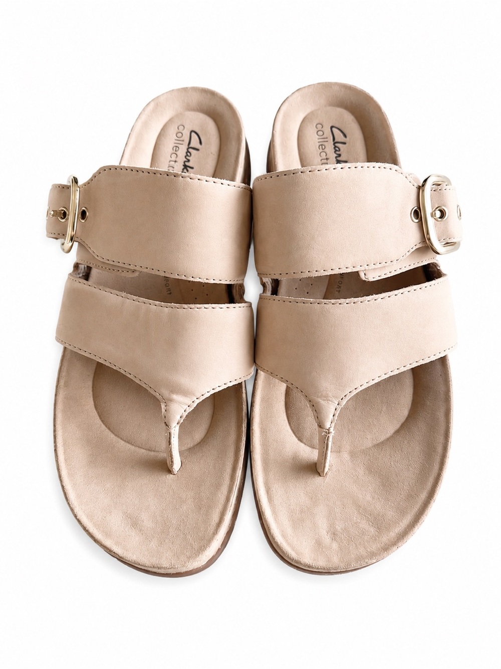 Clarks Women's Reileigh Park Double Strap Thong Sandals